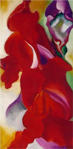Red Snapdragons  Red Snapdragons - Georgia O'Keeffe Artist: Georgia O'Keeffe Completion Date: 1923